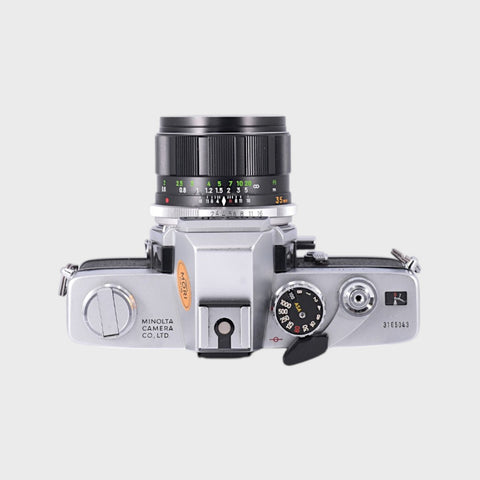 Minolta SRT 303 35mm SLR Film Camera with 35mm f2.8 Lens