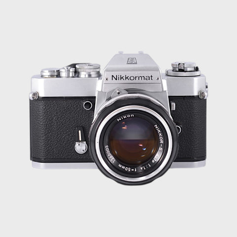 Nikon Nikkormat EL 35mm SLR film camera with 50mm f1.4 lens