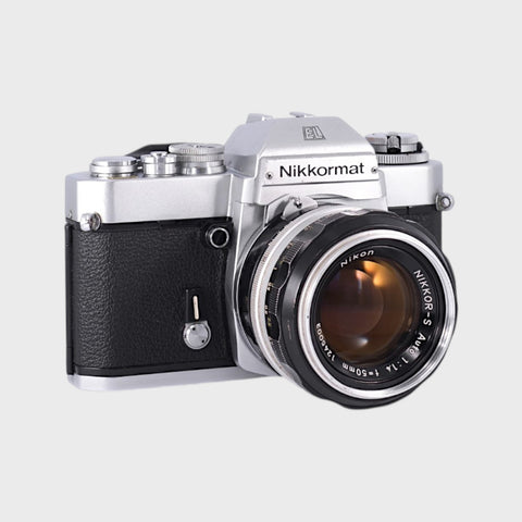Nikon Nikkormat EL 35mm SLR film camera with 50mm f1.4 lens