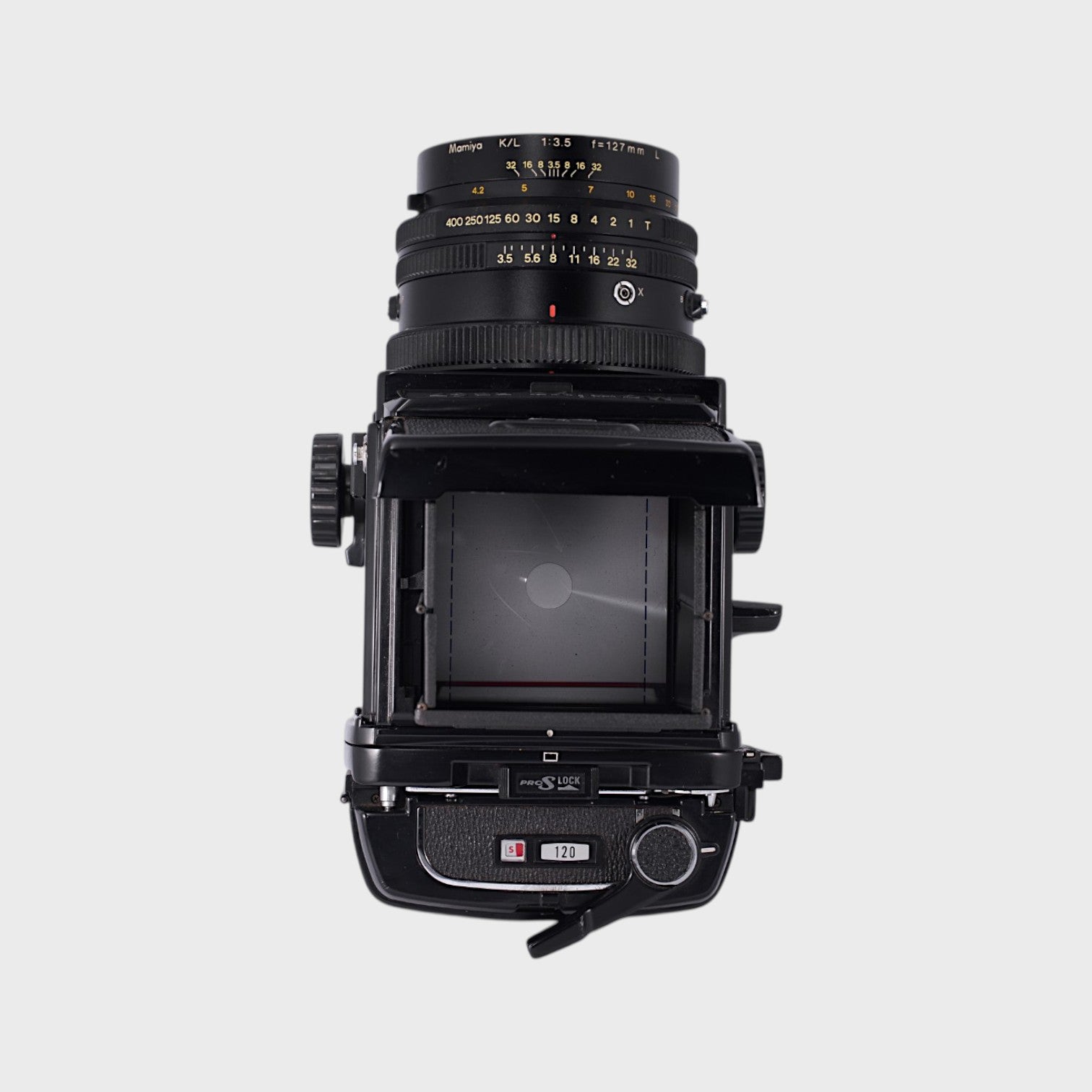 Mamiya RB67 Pro-S Medium Format film camera with 127mm f3.5 lens