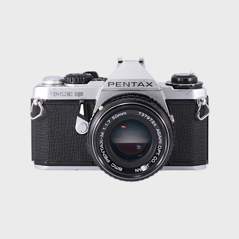 Pentax ME Super 35mm SLR film camera with 50mm f1.7 lens