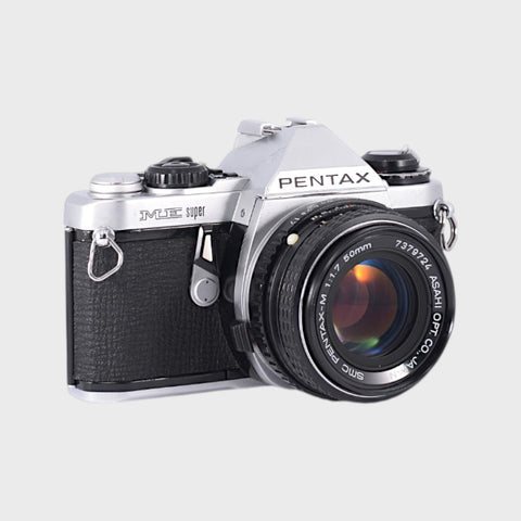 Pentax ME Super 35mm SLR film camera with 50mm f1.7 lens