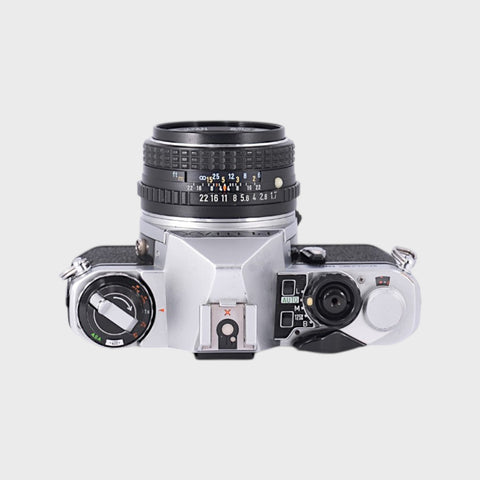 Pentax ME Super 35mm SLR film camera with 50mm f1.7 lens
