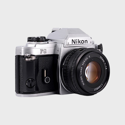 Nikon FG 35mm SLR film camera with 50mm f1.8 lens