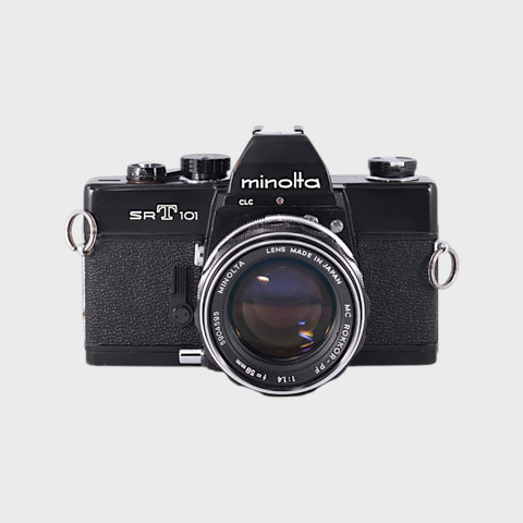 Minolta SRT 101 35mm SLR film camera with 58mm f1.4 lens
