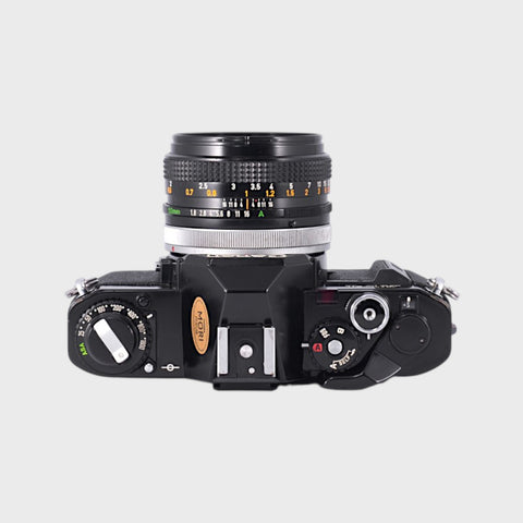 Canon AV-1 35mm SLR film camera with 50mm f1.8 lens