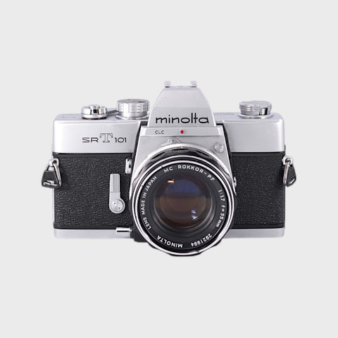 Minolta SRT 101 35mm SLR Film Camera with 55mm f1.7 Lens