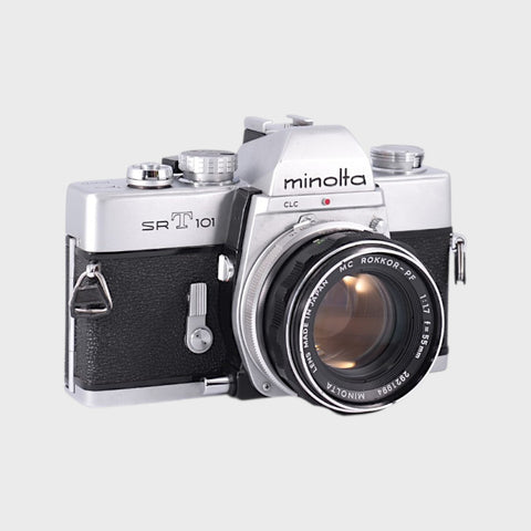 Minolta SRT 101 35mm SLR Film Camera with 55mm f1.7 Lens