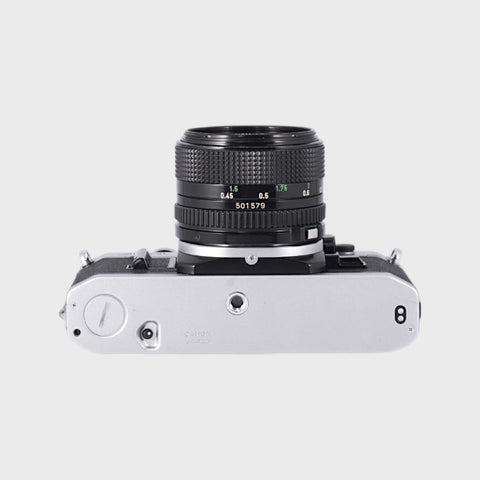 Canon AE-1 35mm SLR film camera with 50mm f1.4 lens