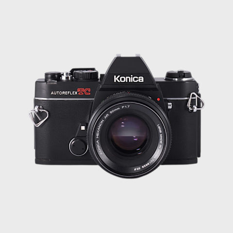 Konica Autoreflex TC 35mm SLR film camera with 50mm f1.7 lens