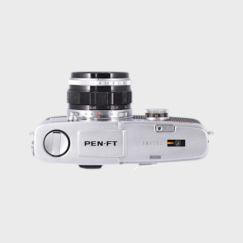 Olympus Pen-FT 35mm half-frame SLR film camera with 25mm f4 lens
