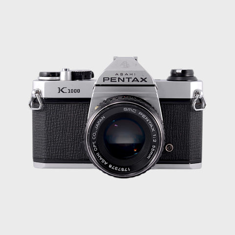 Pentax K1000 35mm SLR film camera with 55mm f2 SMC lens