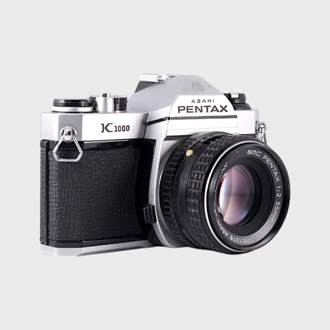 Pentax K1000 35mm SLR film camera with 55mm f2 SMC lens