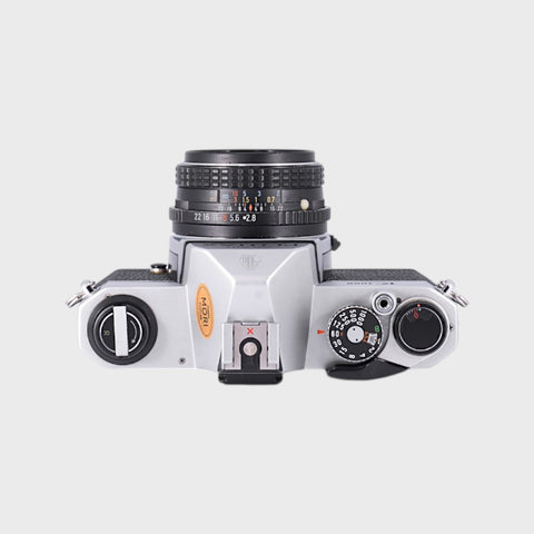 Pentax K1000 35mm SLR film camera with 28mm f2.8 lens