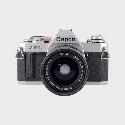 Canon AV-1 35mm SLR film camera with 35-70mm lens