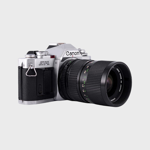 Canon AV-1 35mm SLR film camera with 35-70mm lens