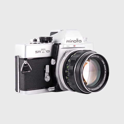 Minolta SRT 101 35mm SLR film camera with 58mm f1.4 lens