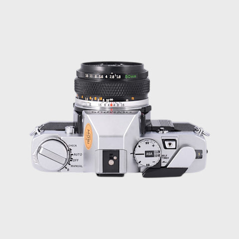 Olympus OM30 35mm SLR film camera with 50mm f1.8 lens