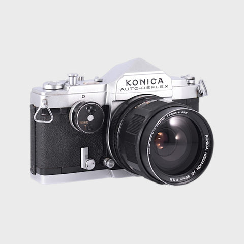 Konica Auto-Reflex 35mm SLR Film Camera with 35mm f2.8 Lens