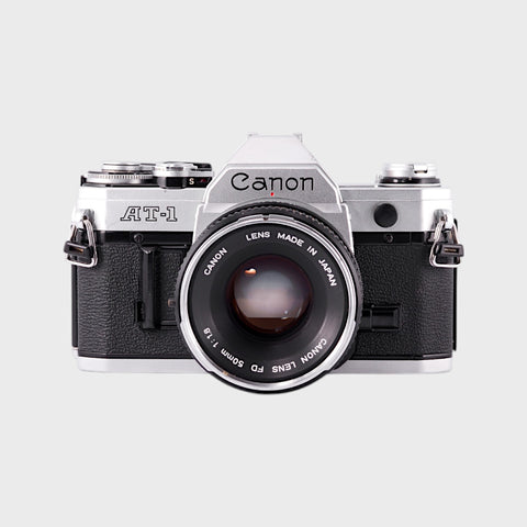 Canon AT-1 35mm SLR film camera with 50mm f1.8 lens