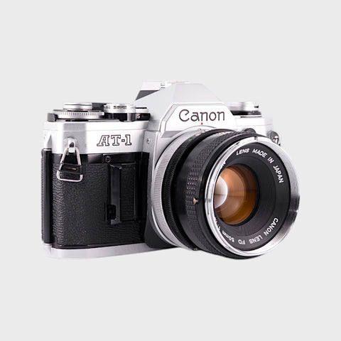 Canon AT-1 35mm SLR film camera with 50mm f1.8 lens