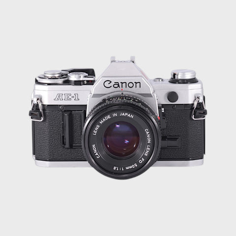 Canon AE-1 35mm SLR film camera with 50mm f1.8 lens