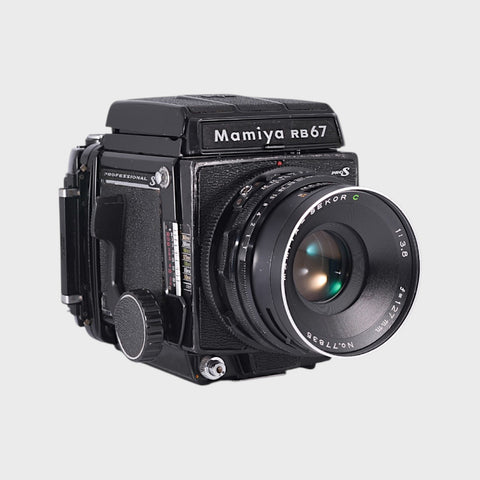 Mamiya RB67 Pro-S Medium Format film camera with 127mm f3.8 lens