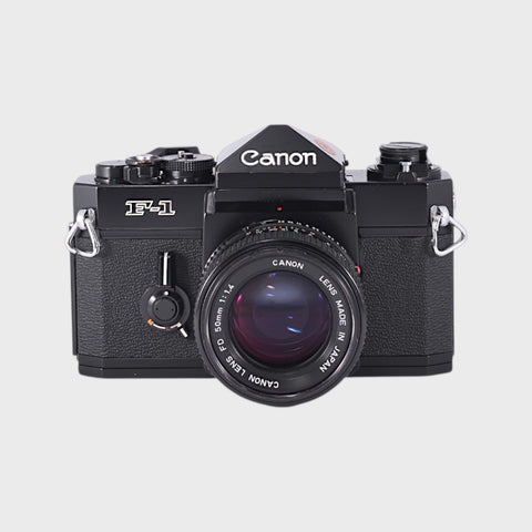 Canon F-1 35mm SLR film camera with 50mm f1.4 lens