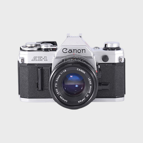 BOXED Canon AE-1 35mm SLR film camera with 50mm f1.8 lens