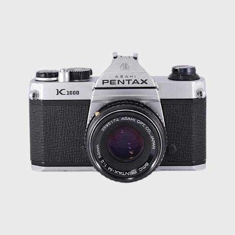 Pentax K1000 35mm SLR film camera with 50mm f2 lens