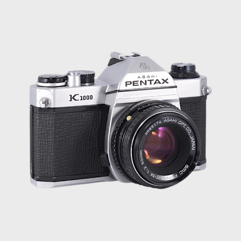 Pentax K1000 35mm SLR film camera with 50mm f2 lens