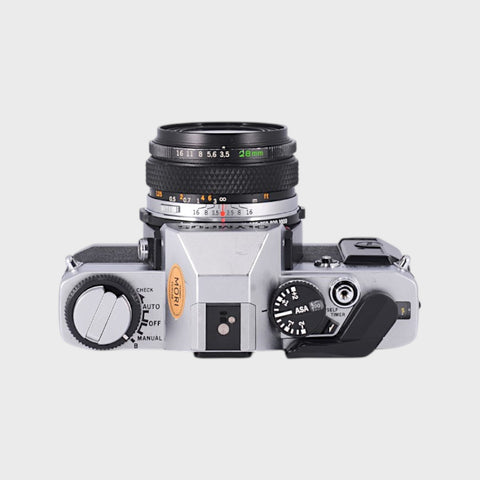 Olympus OM-20 35mm SLR Film Camera with 28mm f3.5 Lens