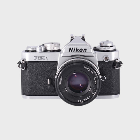 Nikon FM3A 35mm SLR film camera with 50mm f1.8 lens