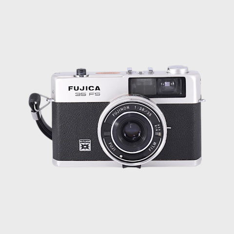 Fujica 35 FS 35mm Point & Shoot Film Camera with 35mm f2.8 Lens with Fujicolor Strobo S Flash