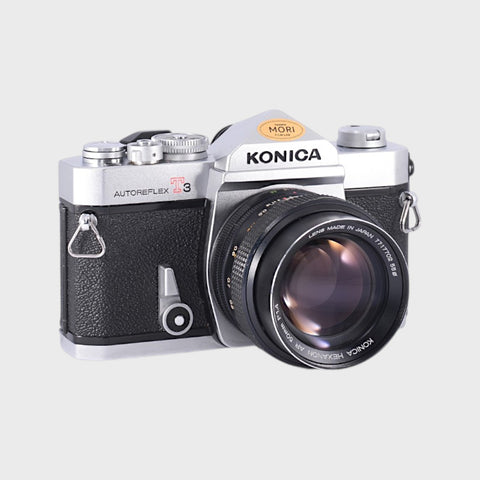 Konica Autoreflex T3 35mm SLR Film Camera with 50mm f1.4 lens