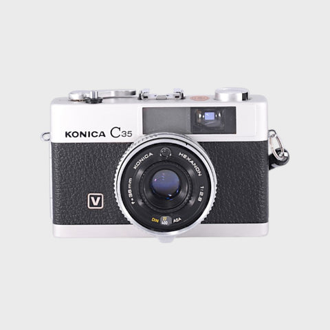 Konica C35 V 35mm rangefinder film camera with 38mm f2.8 lens