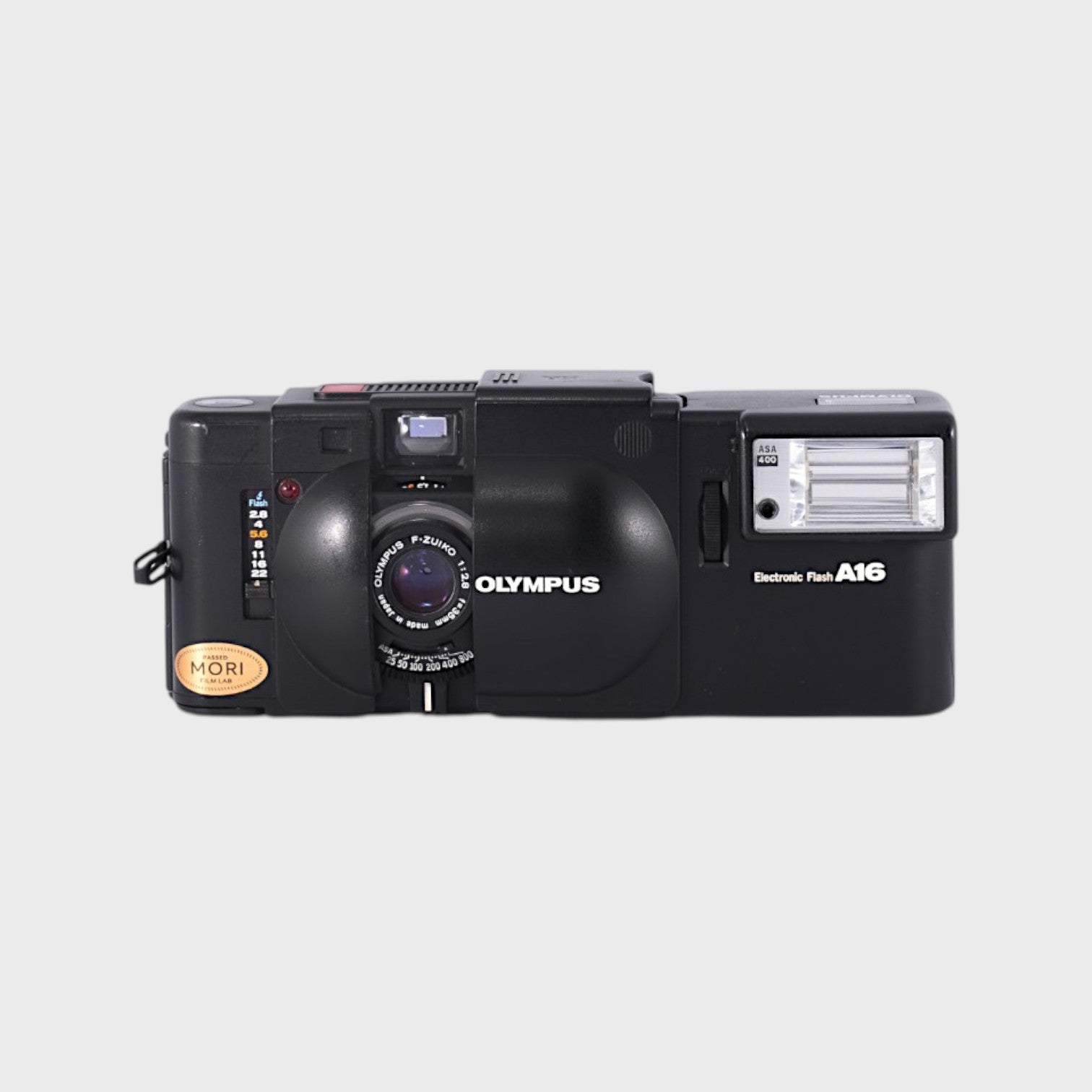 Olympus XA 35mm rangefinder film camera with 35mm f2.8 lens – Mori