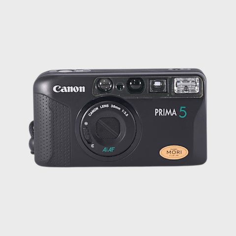 Canon Prima 5 35mm point & shoot film camera with 38mm f3.5 lens