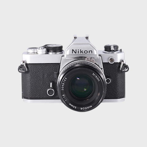 Nikon FM 35mm SLR film camera with 50mm f1.8 lens