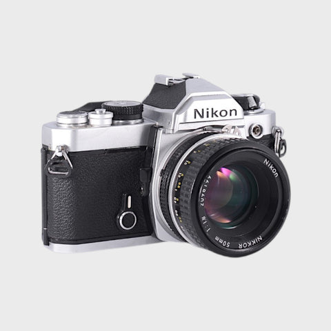 Nikon FM 35mm SLR film camera with 50mm f1.8 lens