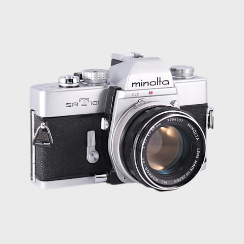 Minolta SRT 101 35mm SLR film camera with 55mm f1.7 lens
