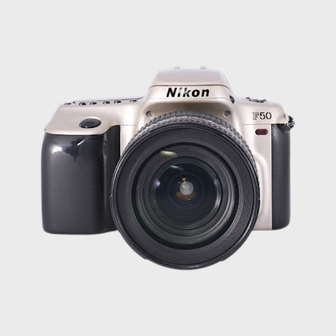Nikon F50 35mm SLR film camera with 28-200mm f3.5-5.6 lens