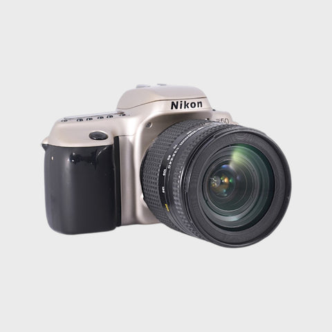 Nikon F50 35mm SLR film camera with 28-200mm f3.5-5.6 lens
