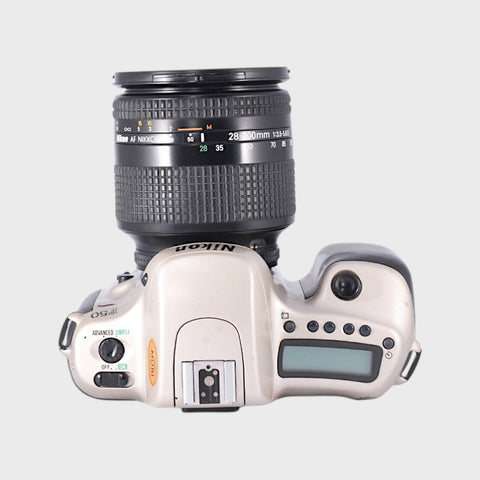 Nikon F50 35mm SLR film camera with 28-200mm f3.5-5.6 lens