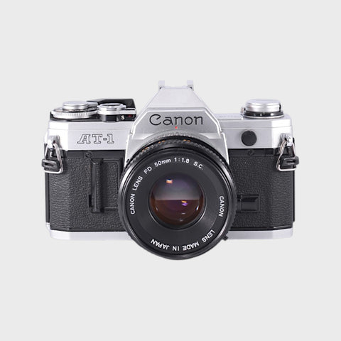 Canon AT-1 35mm SLR film camera with 50mm f1.8 lens