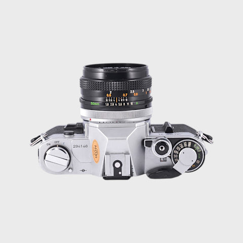 Canon AT-1 35mm SLR film camera with 50mm f1.8 lens