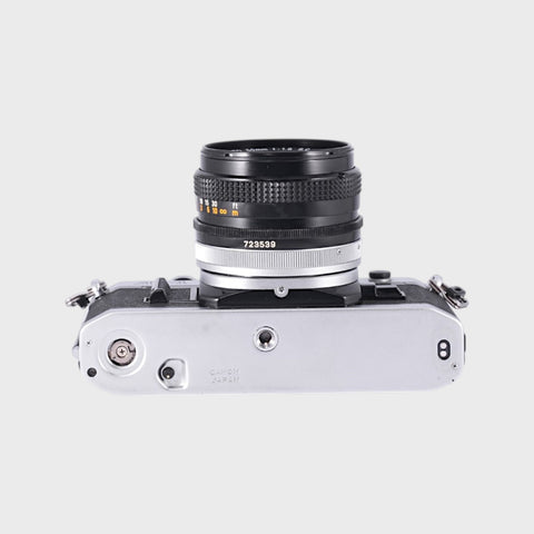 Canon AT-1 35mm SLR film camera with 50mm f1.8 lens
