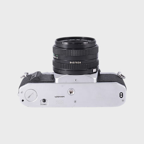 Canon AV-1 35mm SLR film camera with 50mm f1.8 lens