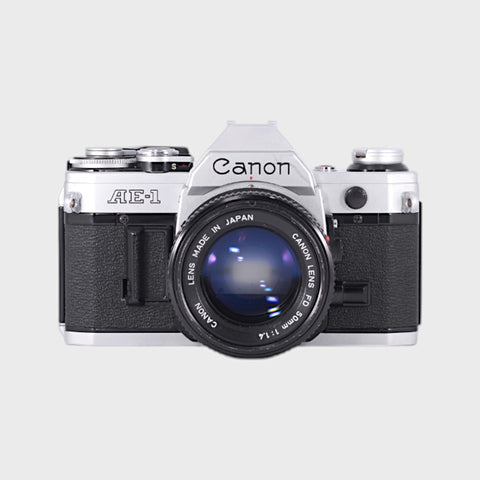 Canon AE-1 35mm SLR film camera with 50mm f1.4 lens