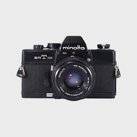 Minolta SRT 101 35mm SLR Film Camera with 50mm f1.7 Lens